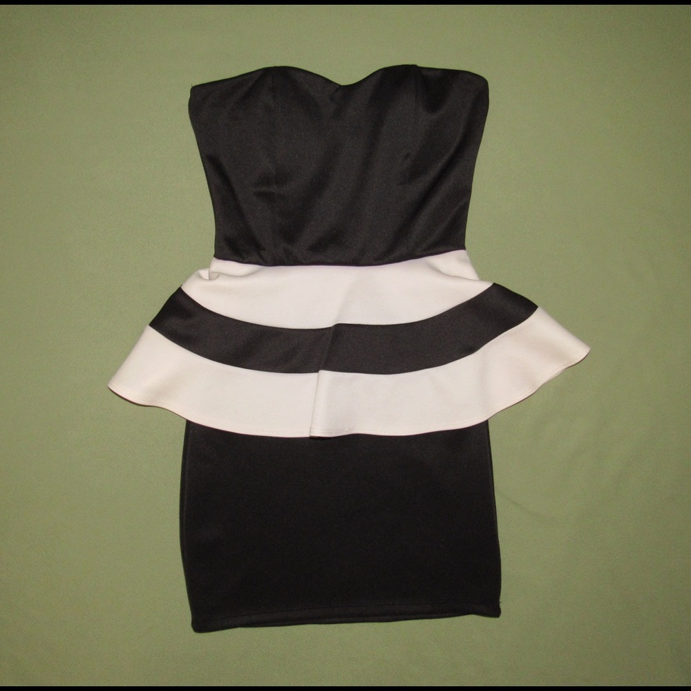 Black and White Elegant Dress